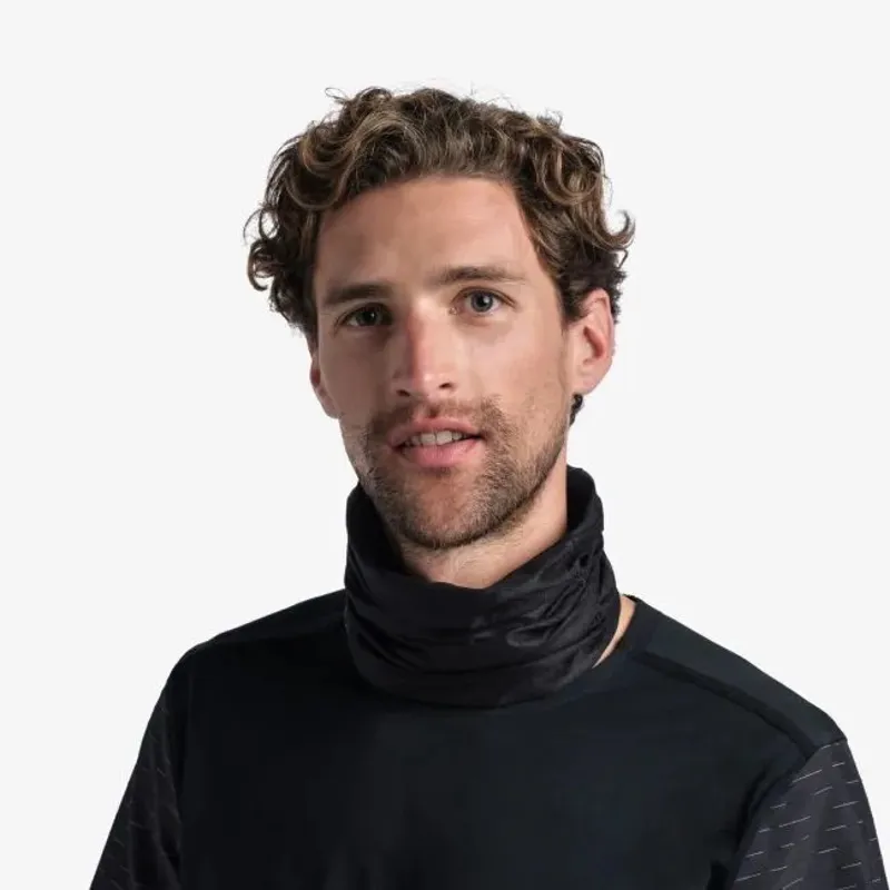 Buff Adult CoolNet UV Tubular Solid Black-1